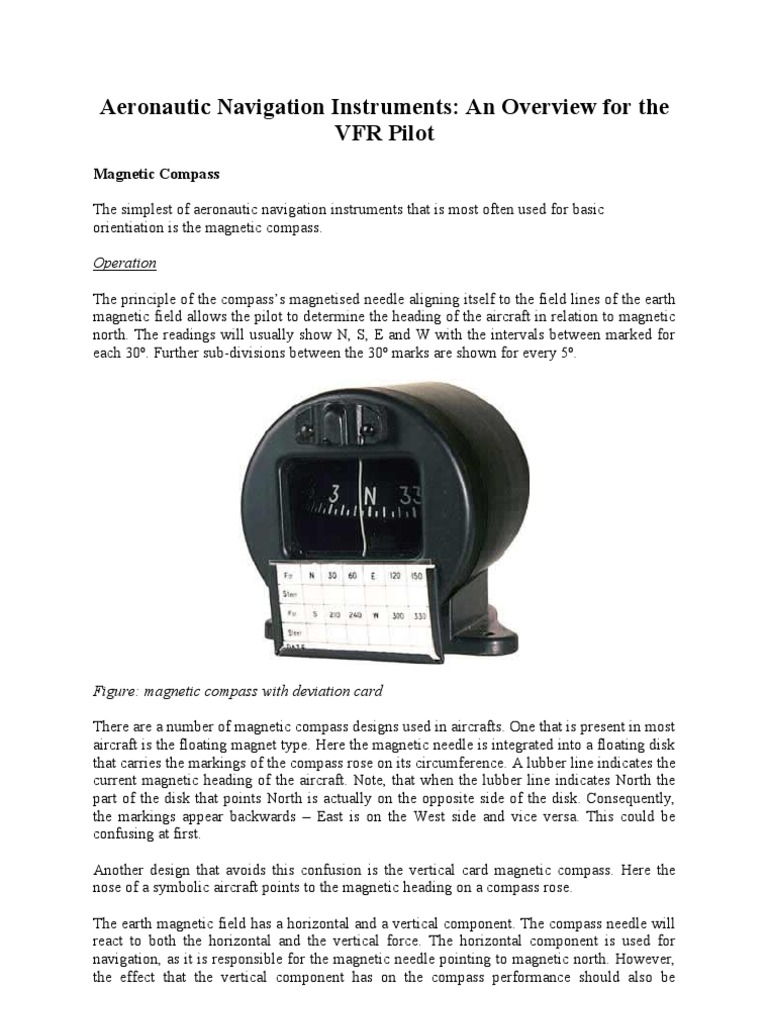 Aeronautic Navigation Instruments | PDF | Transponder (Aeronautics ...