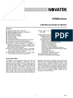 NT6862-5xxxx: 8-Bit Microcontroller For Monitor