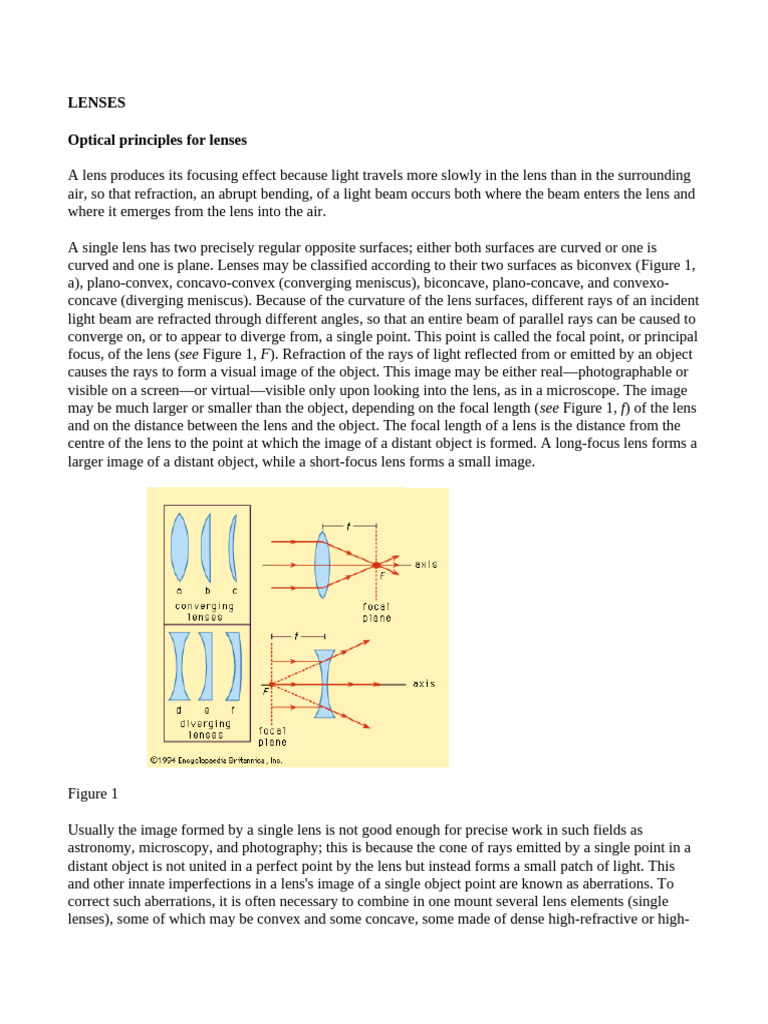 18. Thin lenses | PDF | Optics | Lenses
