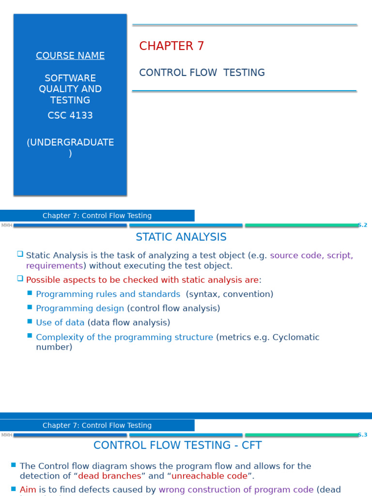 Control Flow Testing in Software Quality | PDF | Control Flow | Computing