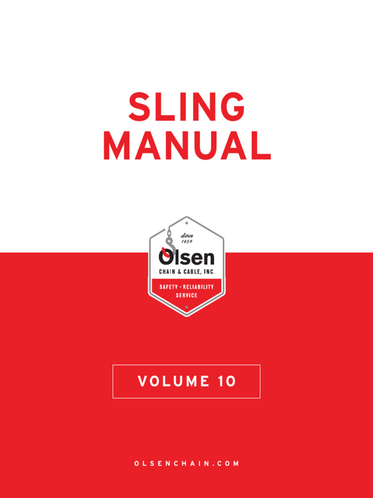 Sling Manual | PDF | Occupational Safety And Health Administration