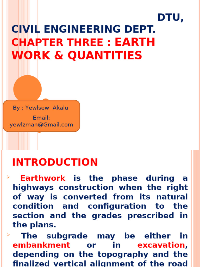 Earthwork Quantities in Road Construction | PDF | Road | Civil Engineering