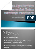 Download Tipe-Tipe Perilaku Masyarakat Dalam Menyikapi Perubahan a B C D E by Isa Anggana Tandirerung SN82072074 doc pdf