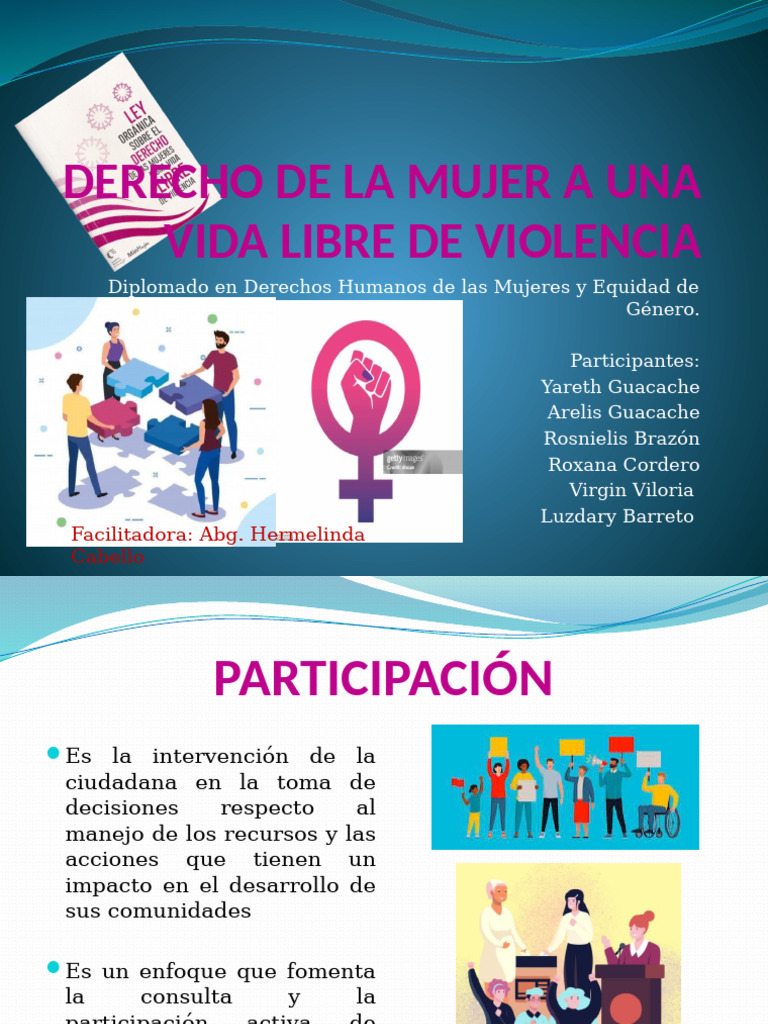 Derecho de la Mujer a Vivir Sin Violencia | PDF | Mujer | Igualdad de ...