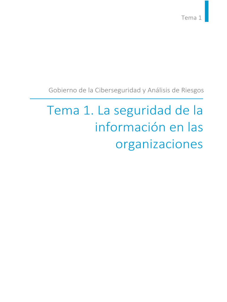 Seguridad de la Información y Riesgos | PDF | Seguridad | La seguridad ...