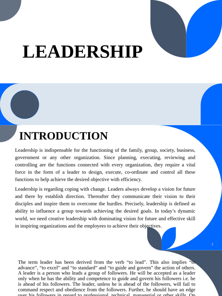 Leadership | PDF | Leadership | Intelligence