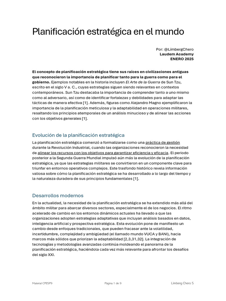 Planificación Estratégica Moderna y Efectiva | PDF | Planificación ...