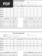 Template Jadual Bertugas Kelas