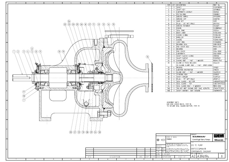TC Pump Components Diagram | PDF