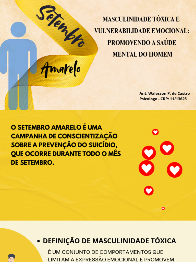 Apresentação Animado Setembro Amarelo No Ambiente de Trabalho ...