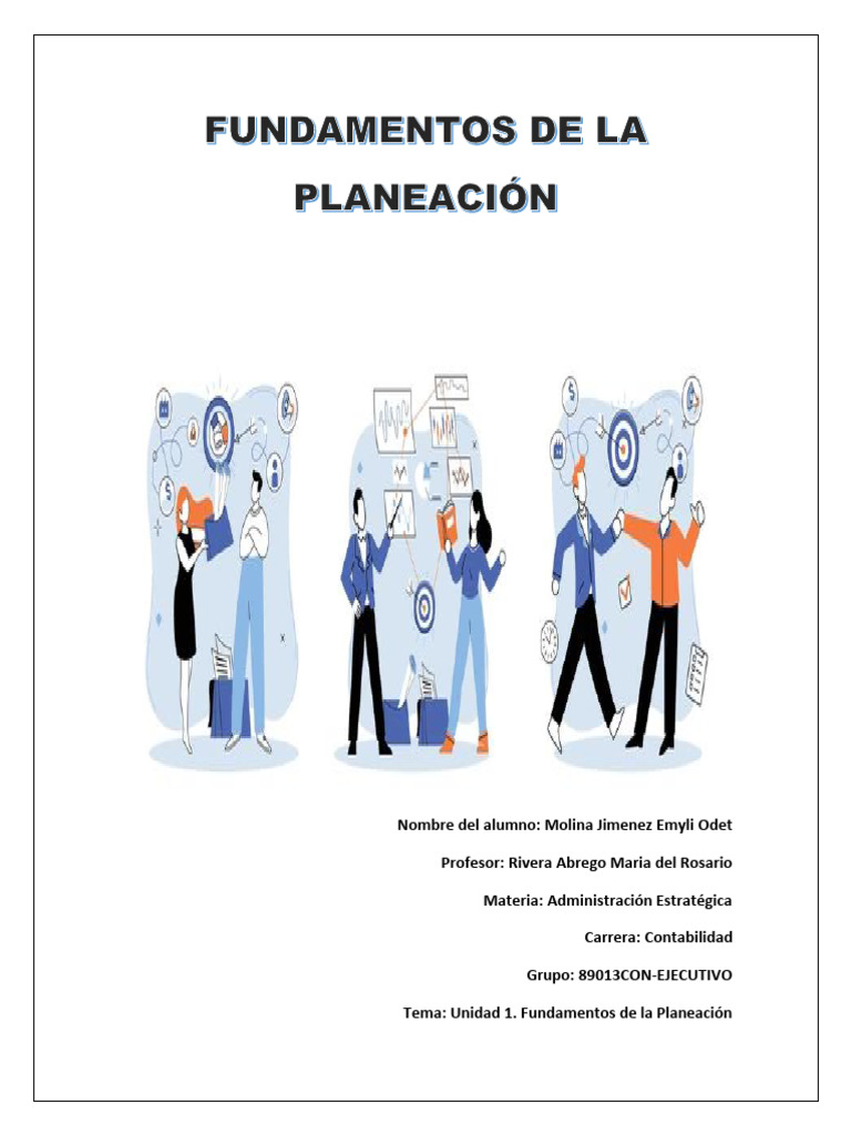 FUNDAMENTOS DE LA PLANEACION | PDF | Planificación | Planificación ...