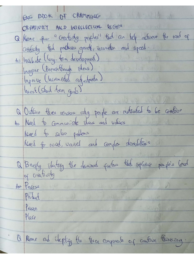 Ens Book of Cramming | PDF