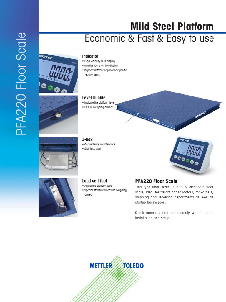 PFA220 Floor Scale Overview | PDF | Computing