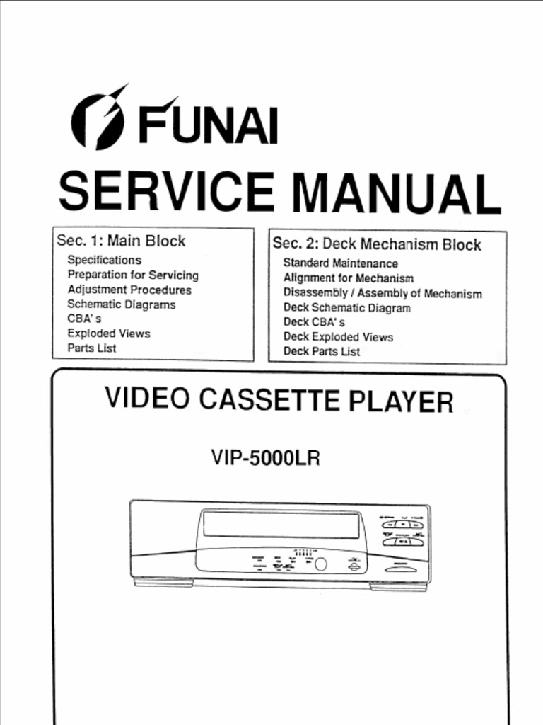 Funai Vip-5000lr SM | PDF