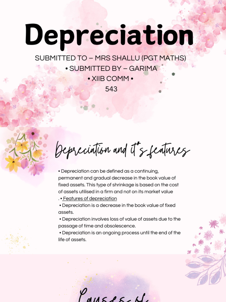 Understanding Depreciation Methods | PDF | Depreciation | Book Value
