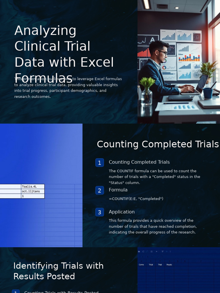 Excel Formulas for Clinical Trial Analysis | PDF | Clinical Trial