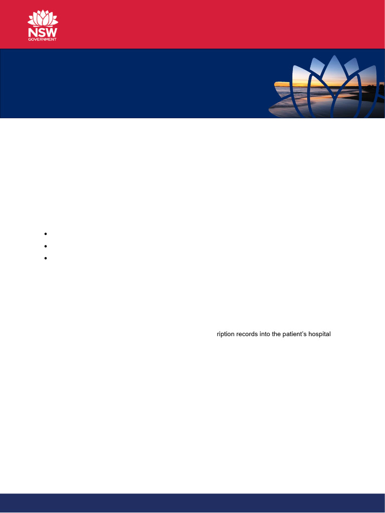 eMeds Prescription Changes in NSW Health | PDF | Medical Prescription ...
