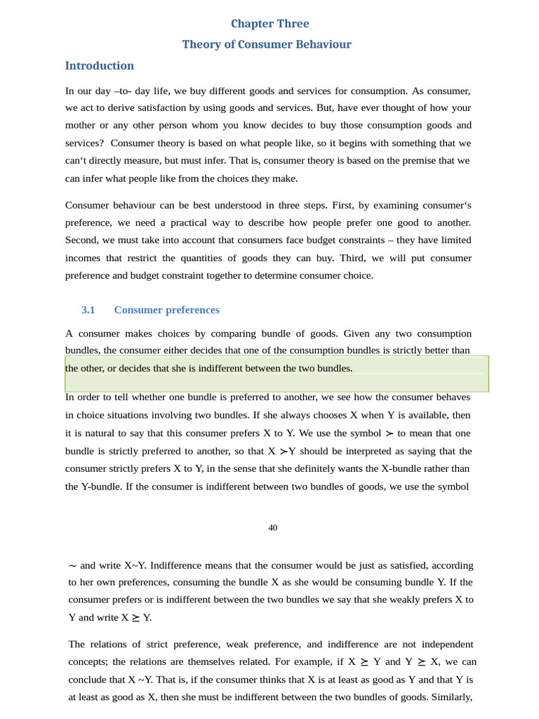 Understanding Consumer Behavior Theory | PDF | Utility | Marginal Utility