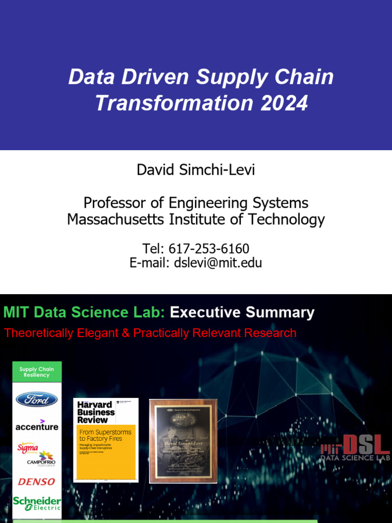 Lecture 1 & 2 | PDF | Supply Chain | Lean Manufacturing