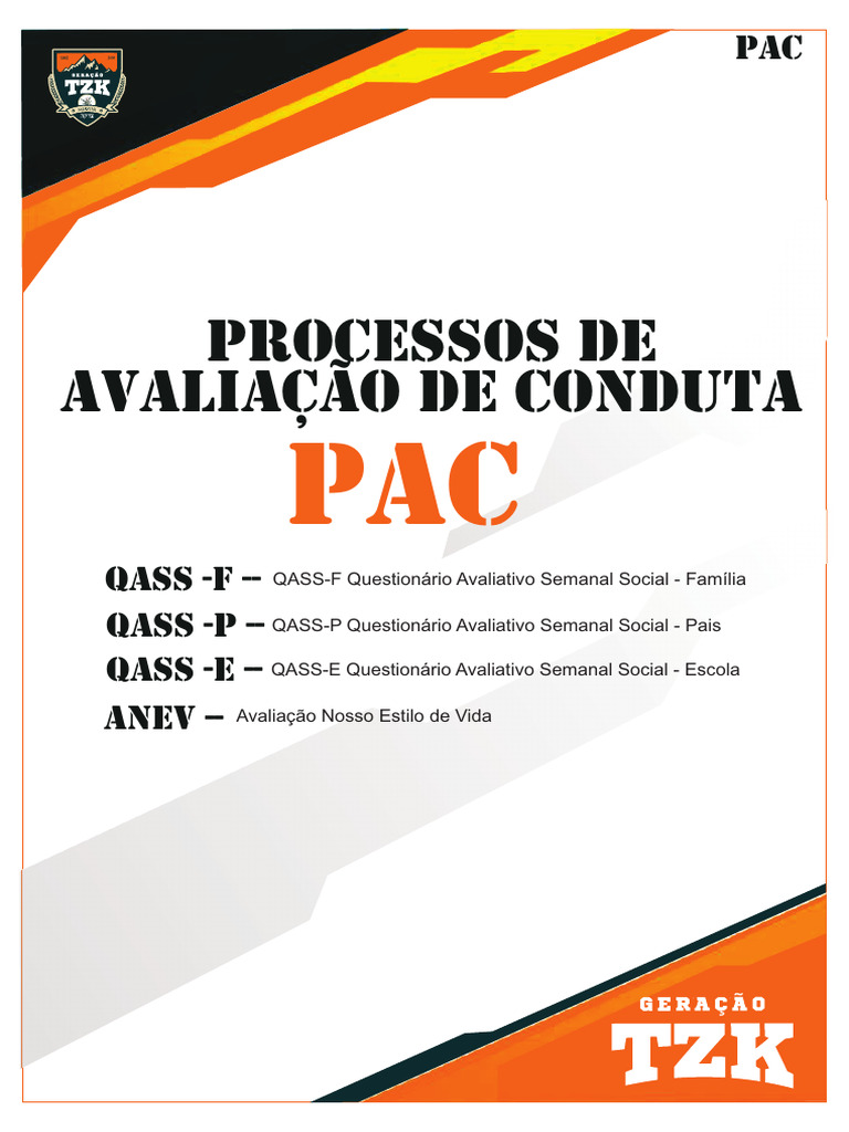Questionários de Avaliação Semanal TZK | PDF