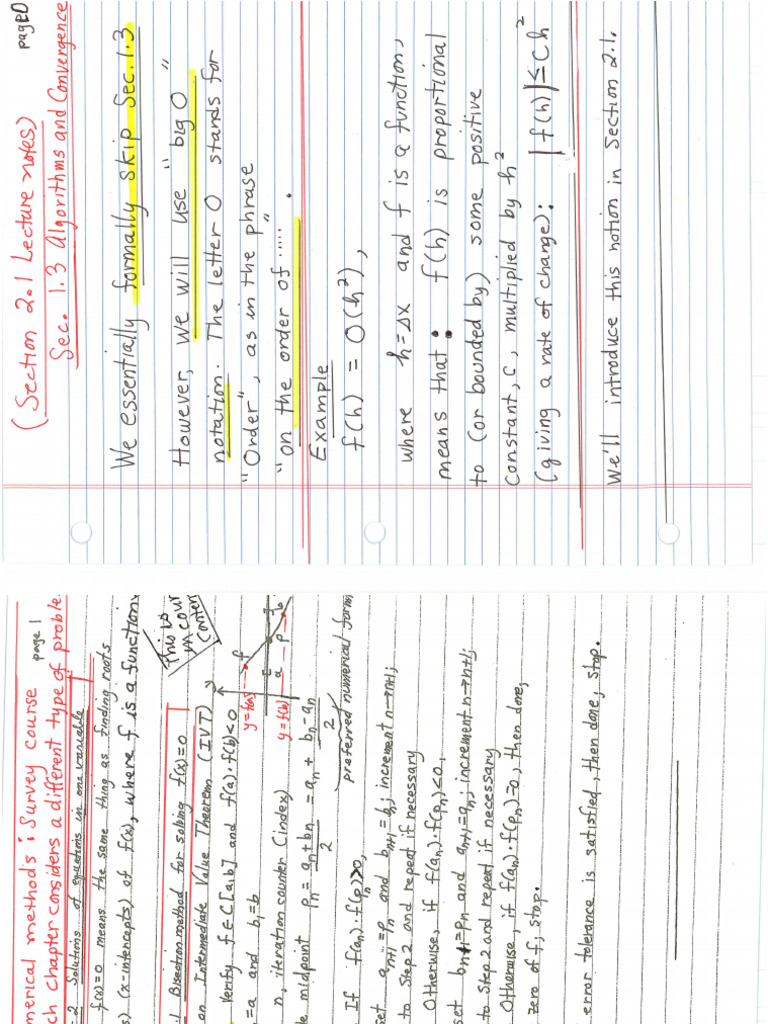 Sec 2.1 Lecture Notes | PDF