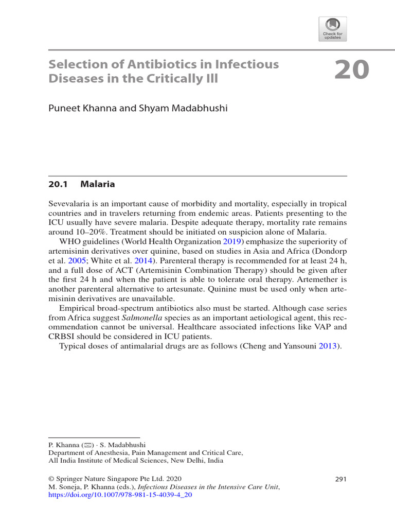 Selection of Antibiotics in Infectious | PDF | Pneumonia | Methicillin ...