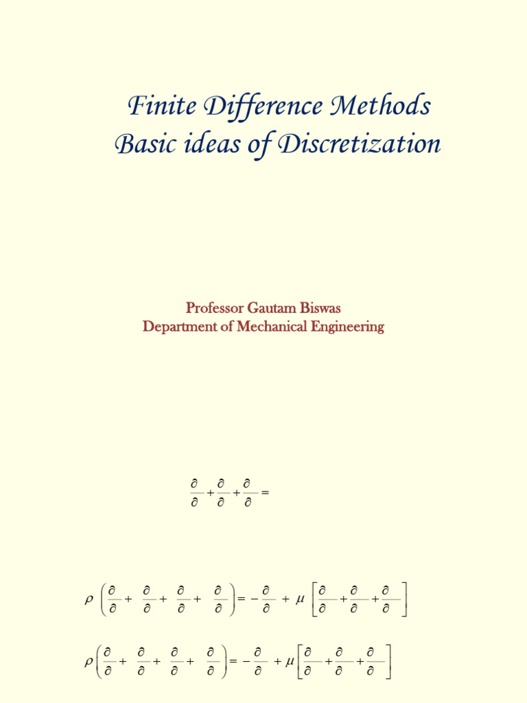 Finite Difference Methods Overview | PDF | Finite Difference | Equations