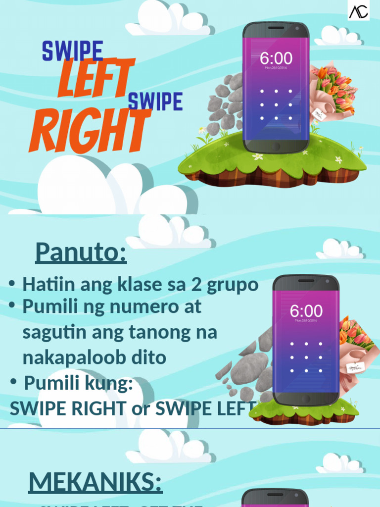Swipe Left and Swipe Right | PDF