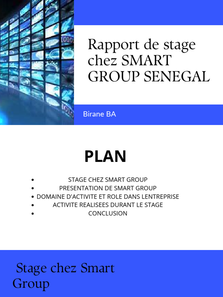 Stage de Birane BA chez Smart Group | PDF | Pétrole