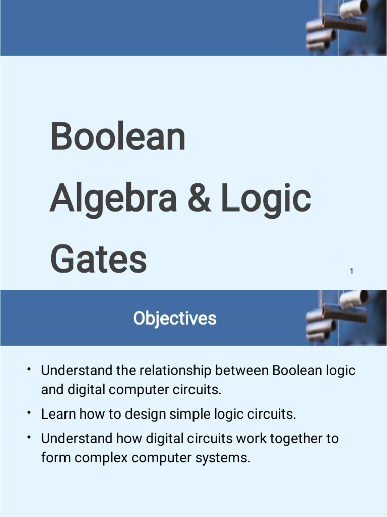 Boolean Algebra and Logic Gates Guide | PDF | Logic Gate | Boolean Algebra
