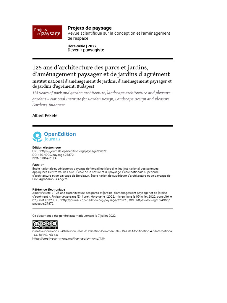 Paysage 27872 | PDF | Horticulture | Architecture du paysage