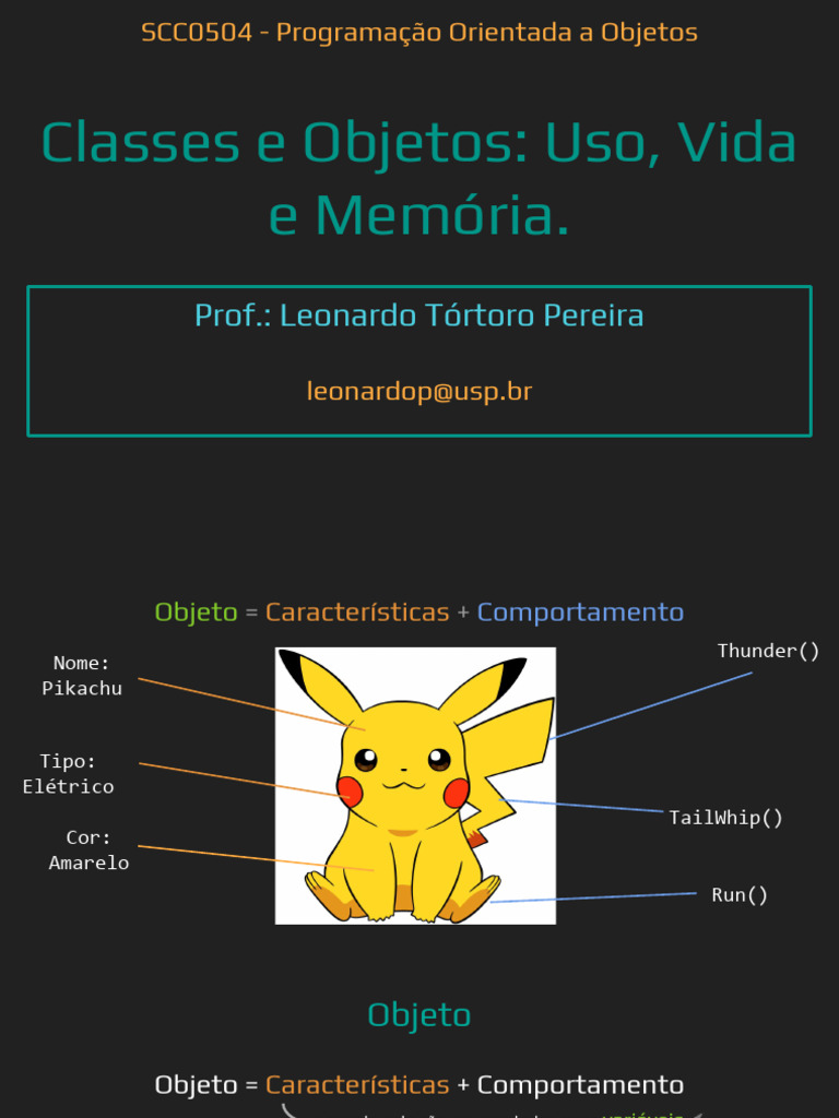 Classes e Objetos na Programação POO | PDF | Classe (programação de ...