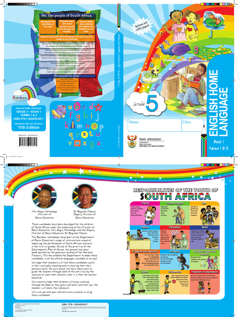 Grade 5 English Home Language Workbook | PDF | Learning | Question