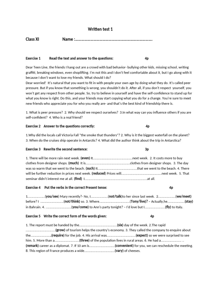 W Test 1 10 11 12 | PDF | Cerebellum | Brain