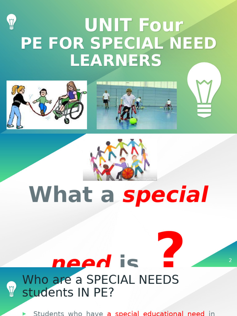 PE Strategies for Special Needs Learners | PDF | Special Education ...