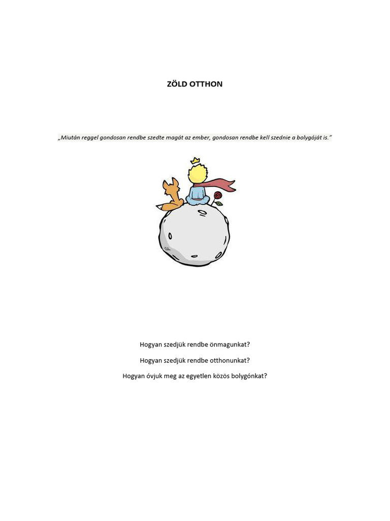 Zold Otthon - Segedanyag Pedagogusoknak | PDF