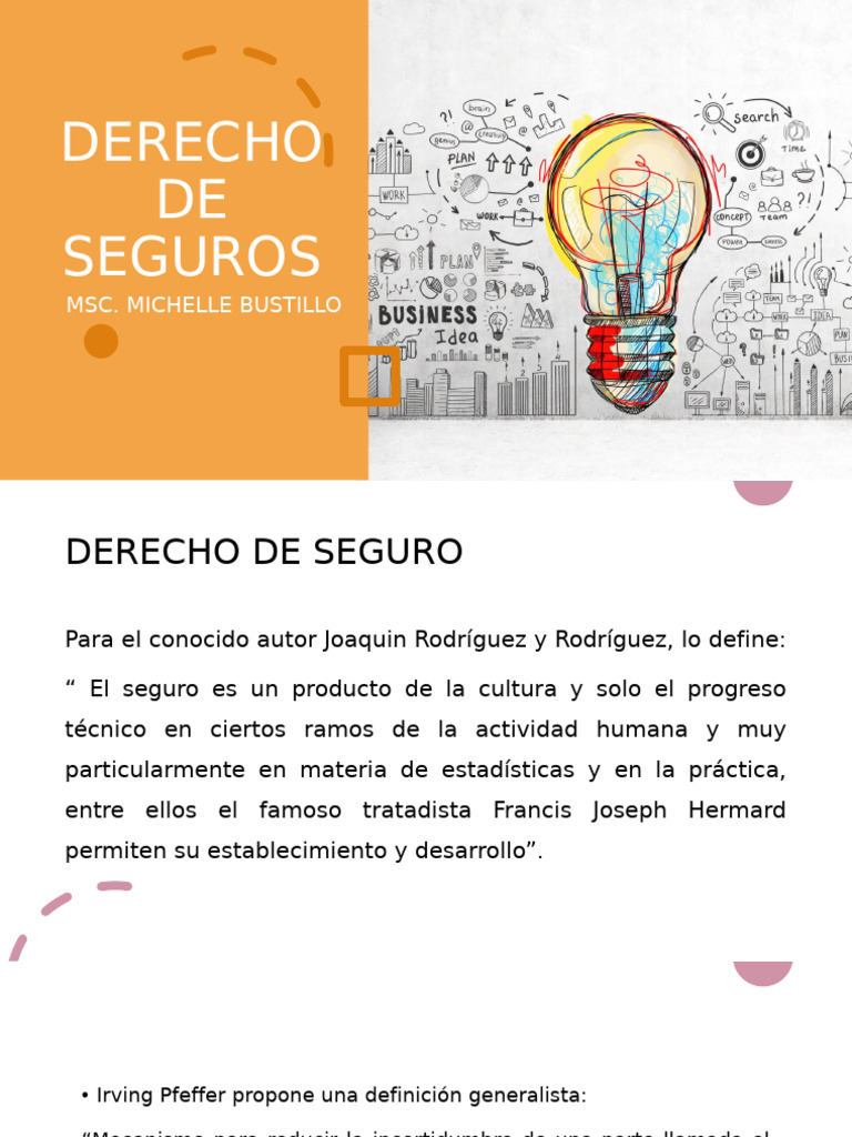 Derecho de Seguros | PDF | Seguro | Póliza de seguros