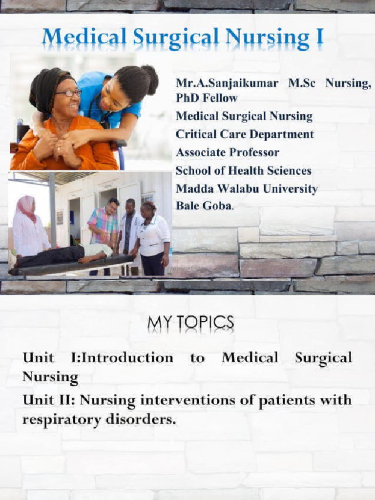 Medical Surgical Nursing Pdf