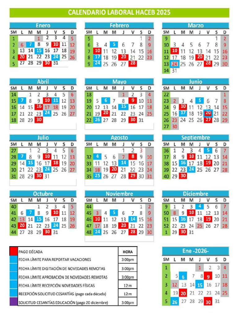 Calendario Laboral 2025 | PDF