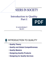 Engineers in Society - Quality-Part I-2011