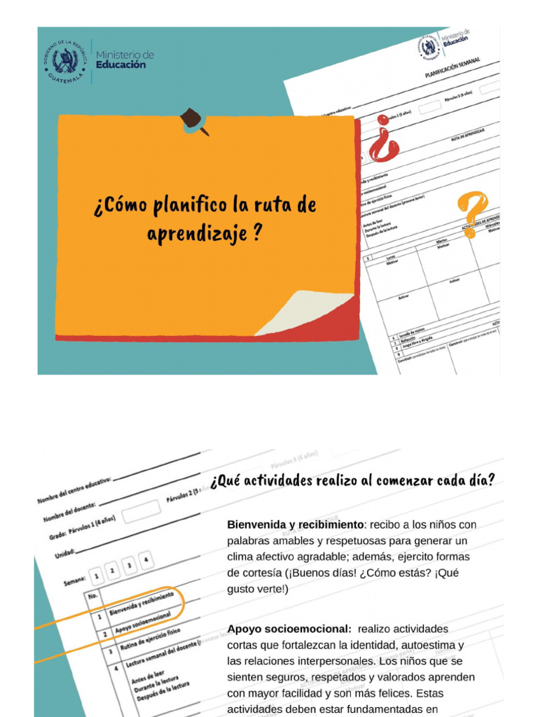 Â¿CÃ Mo Planifico La Ruta de Aprendizaje | PDF