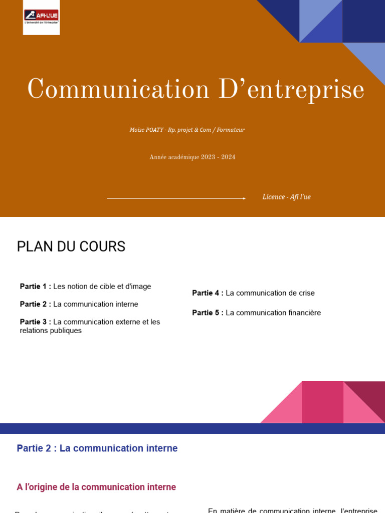 Stratégies de Communication Interne | PDF | la communication | Business