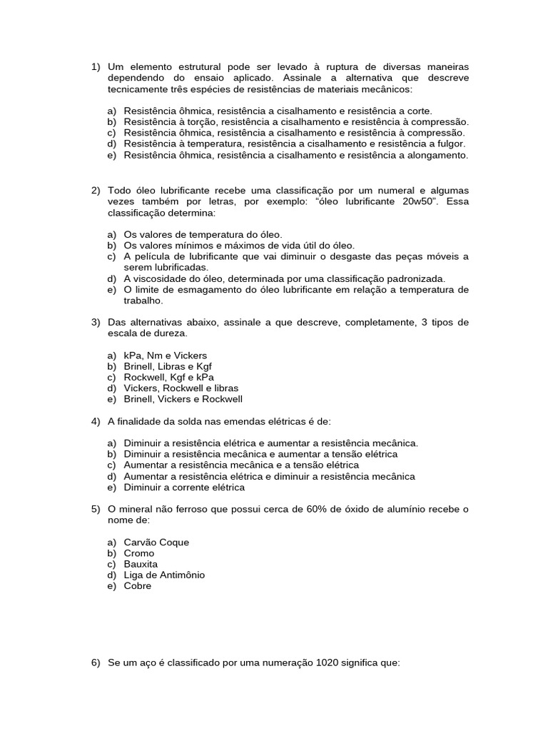 Modelo_de_prova_para_trainee | PDF | Motores | Óleo de motor