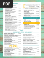 Carta Del Restaurante Cala PDF Mariscos Alimentos