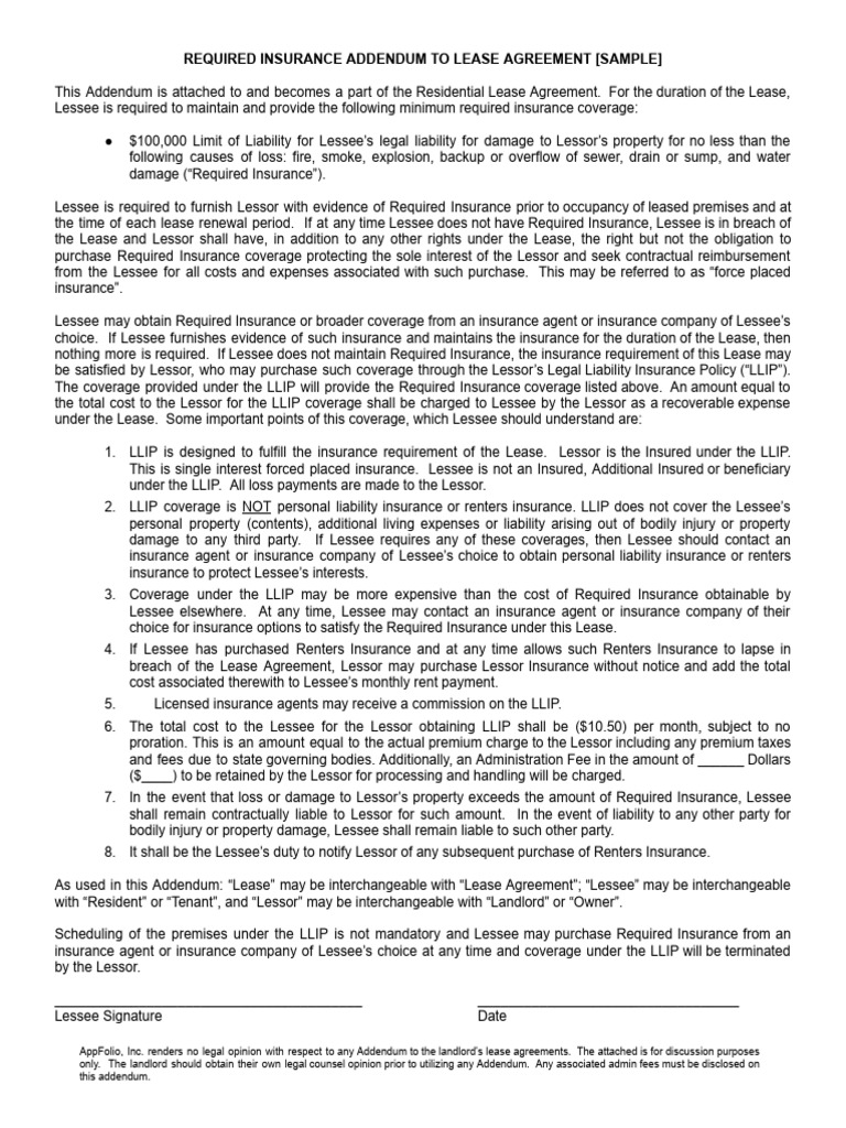 9 | PDF | Lease | Insurance