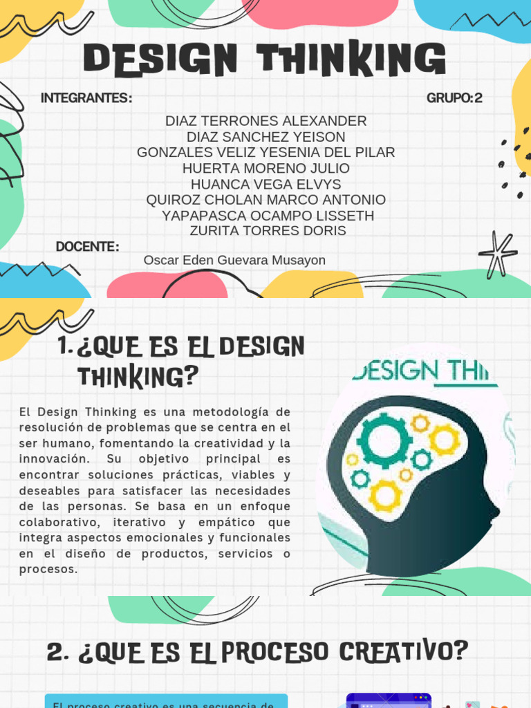 Design Thinking - GRUPO 2 | PDF | El pensamiento de diseño | Empatía