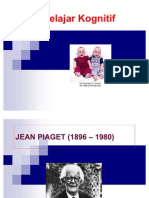 Teori Belajar Kognitif Jean Piaget