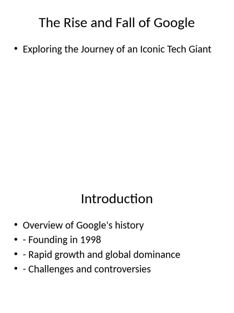 The Rise and Fall of Google Explained | PDF