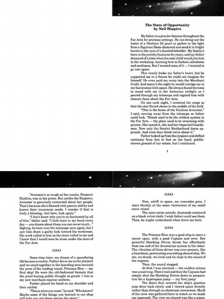 Journey to the Stars: A Space Adventure | PDF