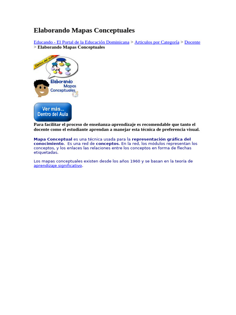 Cómo Elaborar Mapas Conceptuales Efectivos | PDF